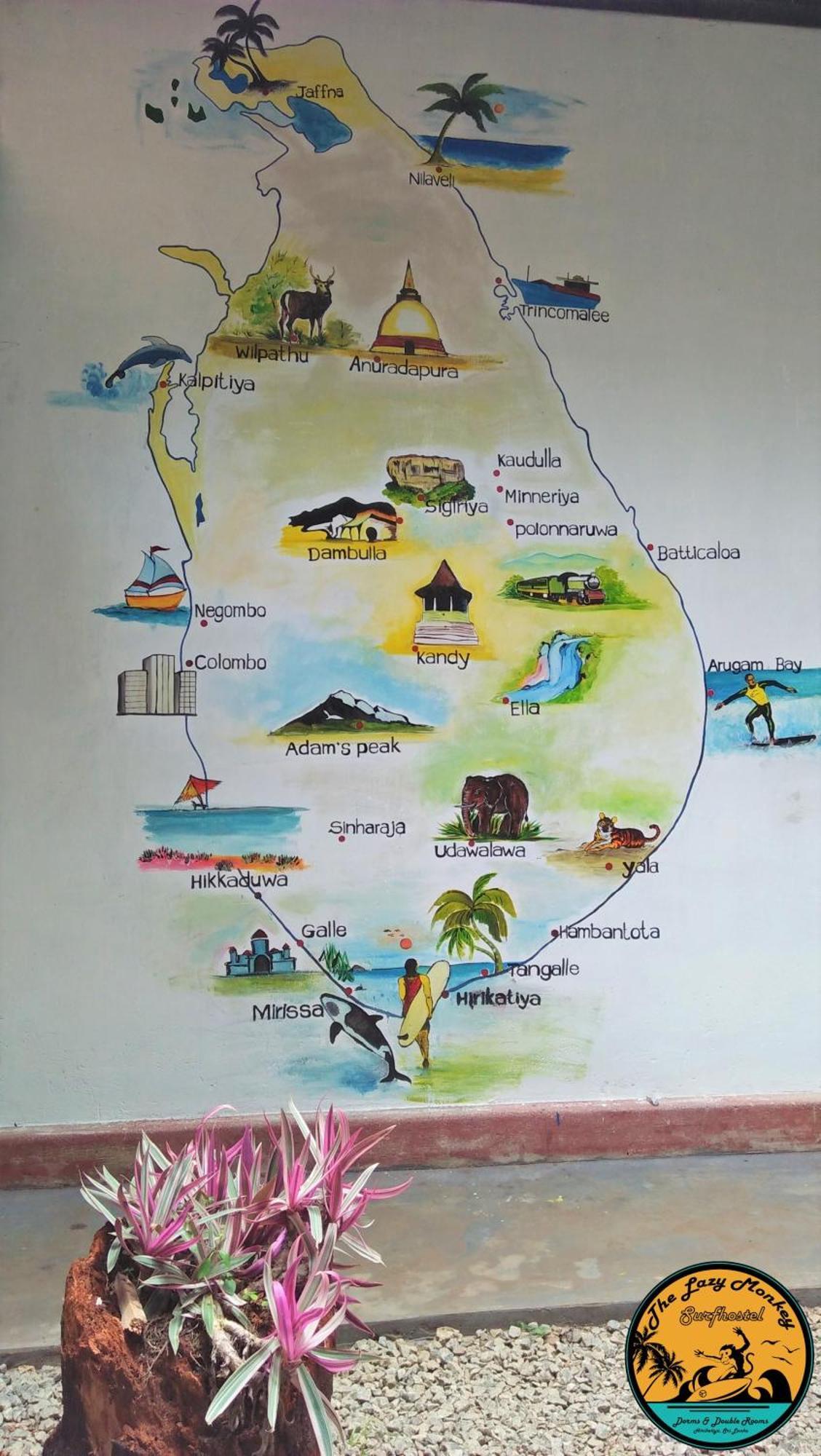 Lazy Monkey Surfhostel - Sri Lanka Dikwella Bagian luar foto